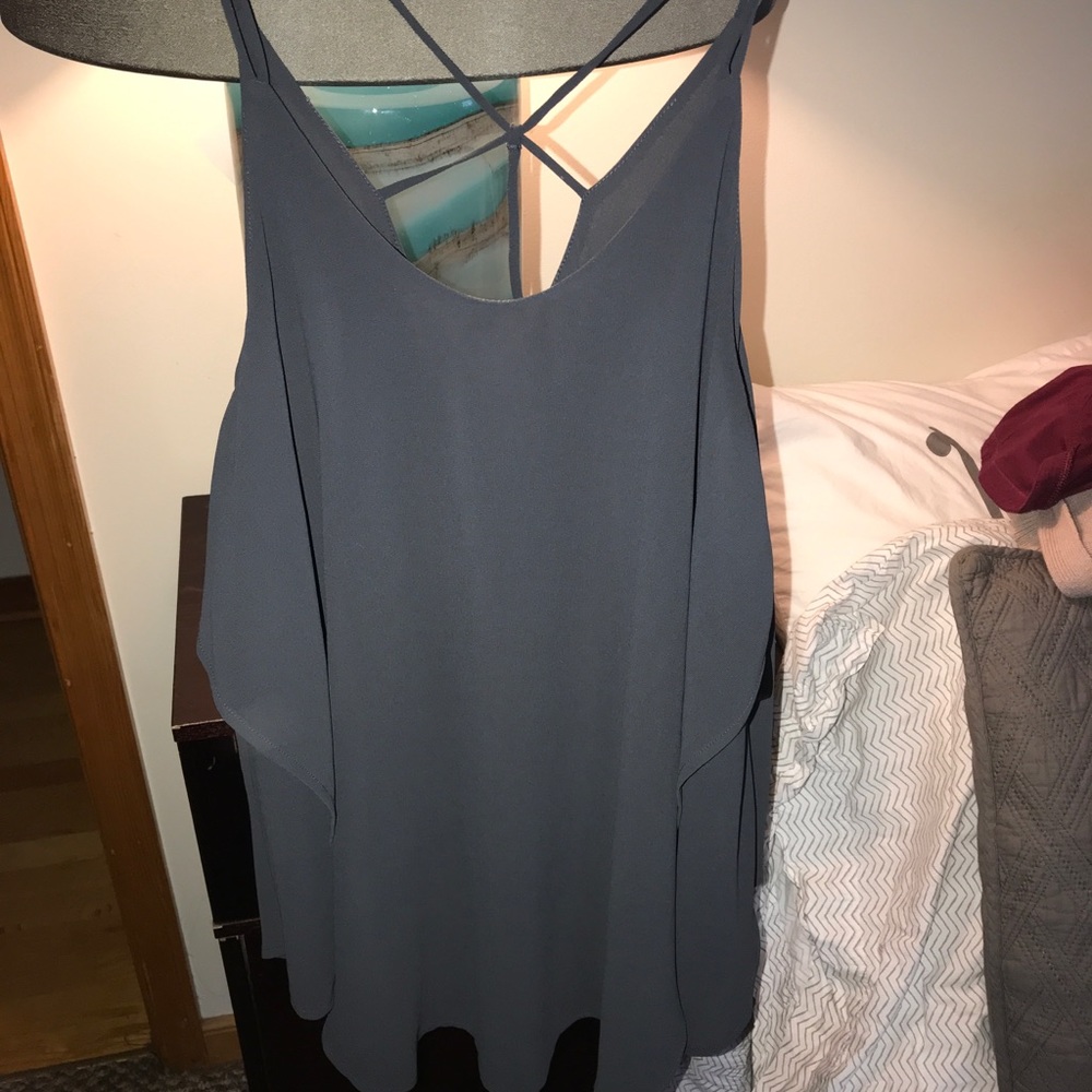 Chiffon tank top with layers